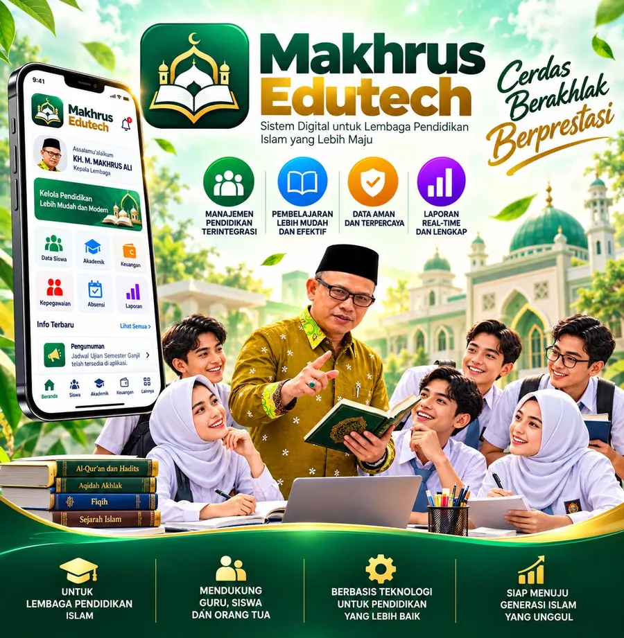 Makhrus Edutech — sistem digital untuk lembaga pendidikan Islam yang lebih maju
